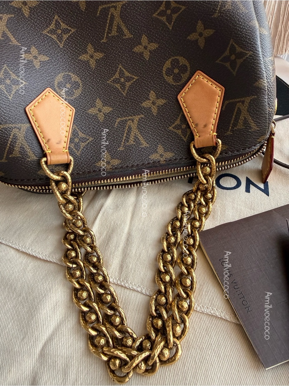 Louis Vuitton Chain Speedy 20 FW 2013-14 Runway Monogram RARE Bag - Picture 15 of 16